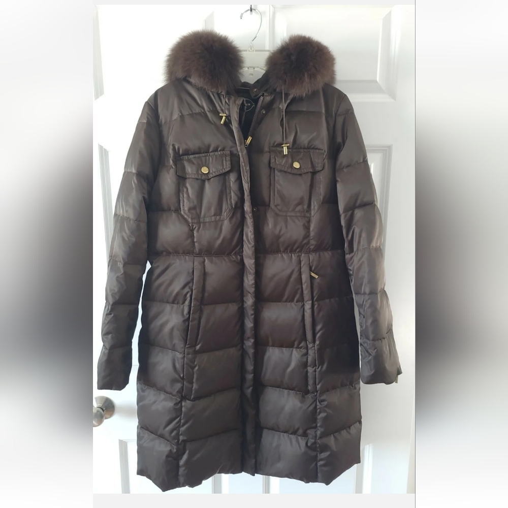 Womens Brown Parka- 1 Madison- Med